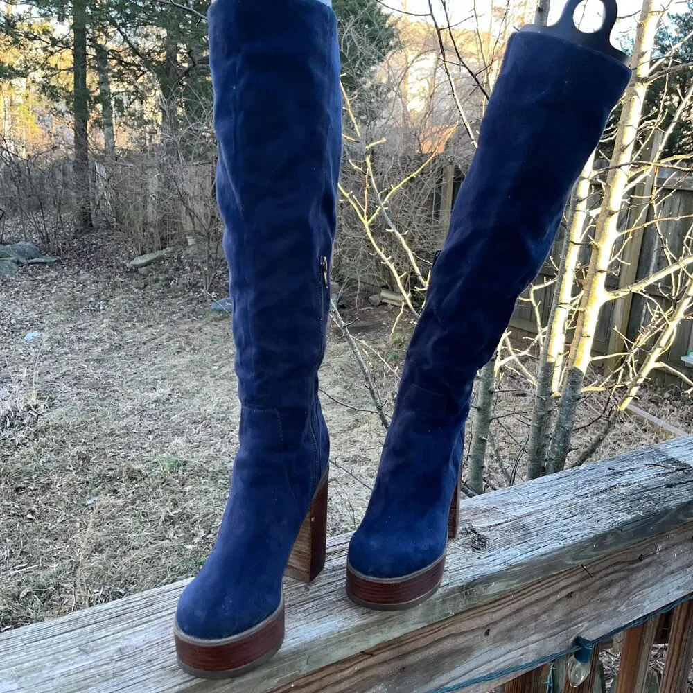 Charmed 70s Knee High Boots by Asos Size 5